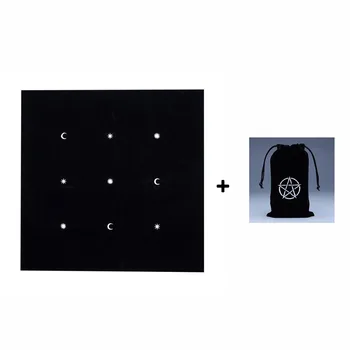 50*50cm Black Tarot Tablecloth Beautiful Pattern with Tarot Bag Tarot Board Game Accessories
50*50cm Black Tarot Tablecloth Beautiful Pattern with Tarot Bag Tarot Board Game Accessories