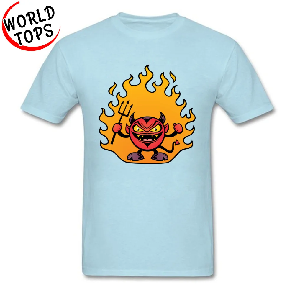 Fat Devil Top T-shirts Print Short Sleeve Funny Crew Neck Cotton T Shirt Design Tops T Shirt for Men Summer Free Shipping Fat Devil light