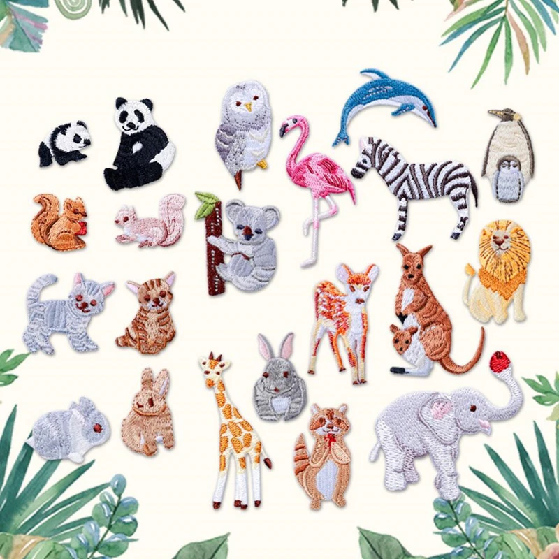 1 Piece High Quality Embroidery Cute Animal patch baby's clothing patches backpack decoration small applique small iron on patch
1 Piece High Quality Embroidery Cute Animal patch baby's clothing patches backpack decoration small applique small iron on patch