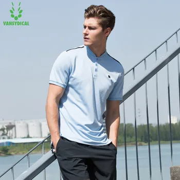 Vansydical Stand Collar Sports Polo Shirt Men's Tennis Training Tops Quick Dry Running Workout Short Sleeves
Vansydical Stand Collar Sports Polo Shirt Men's Tennis Training Tops Quick Dry Running Workout Short Sleeves