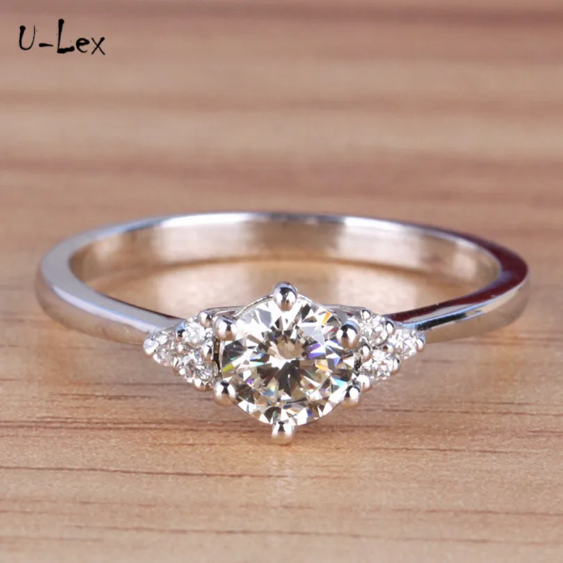 U-lex Brand 1ct rings love for women jewelery engagement ring 925 sterling silver rings valentine's day gift bague femme R282
U-lex Brand 1ct rings love for women jewelery engagement ring 925 sterling silver rings valentine's day gift bague femme R282