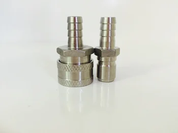 Stainless Female Quick Disconnect Set, Homebrew Fitting, 1/2"barb, Wholesale and Retail beer Quick Disconnect for home brewing
Stainless Female Quick Disconnect Set, Homebrew Fitting, 1/2"barb, Wholesale and Retail beer Quick Disconnect for home brewing