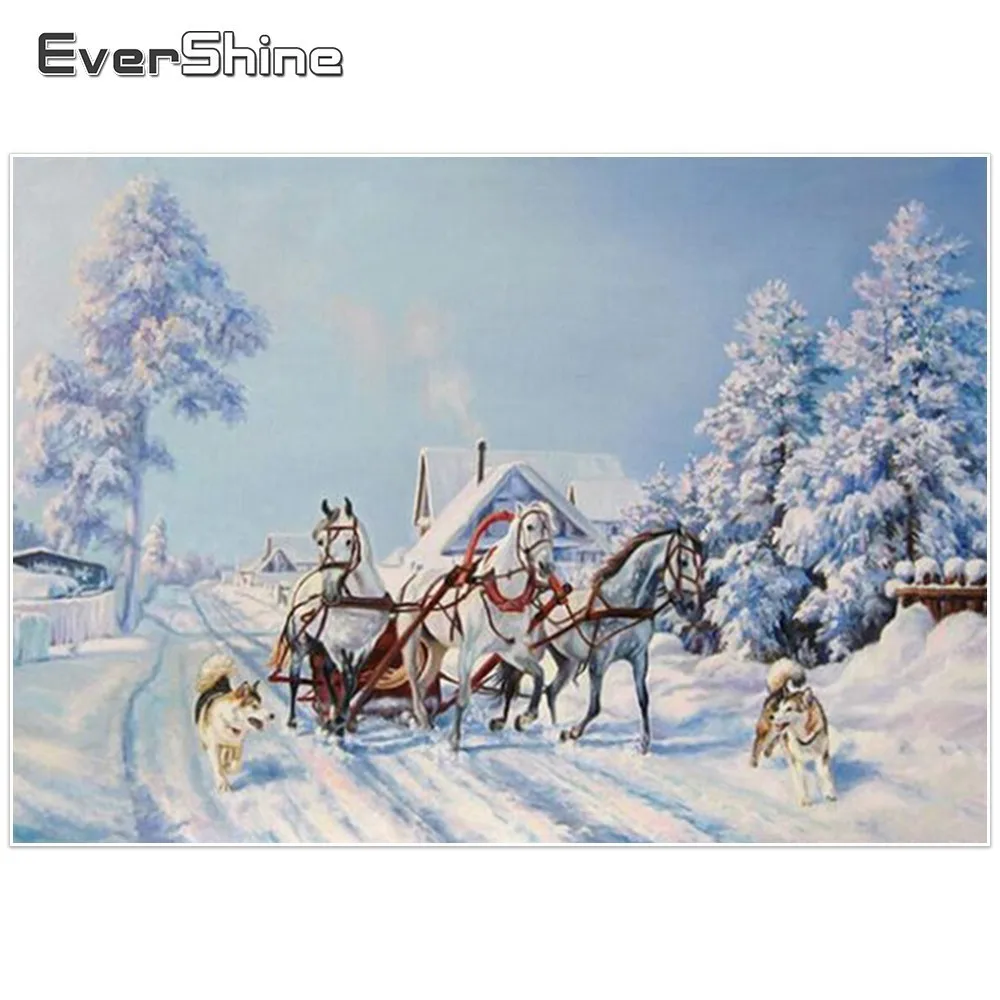 EverShine 5D Diamond Painting Cross Stitch Horse Pictures Diamond Embroidery Full Drill Round Diamond Mosaic Christmas Decor
EverShine 5D Diamond Painting Cross Stitch Horse Pictures Diamond Embroidery Full Drill Round Diamond Mosaic Christmas Decor
