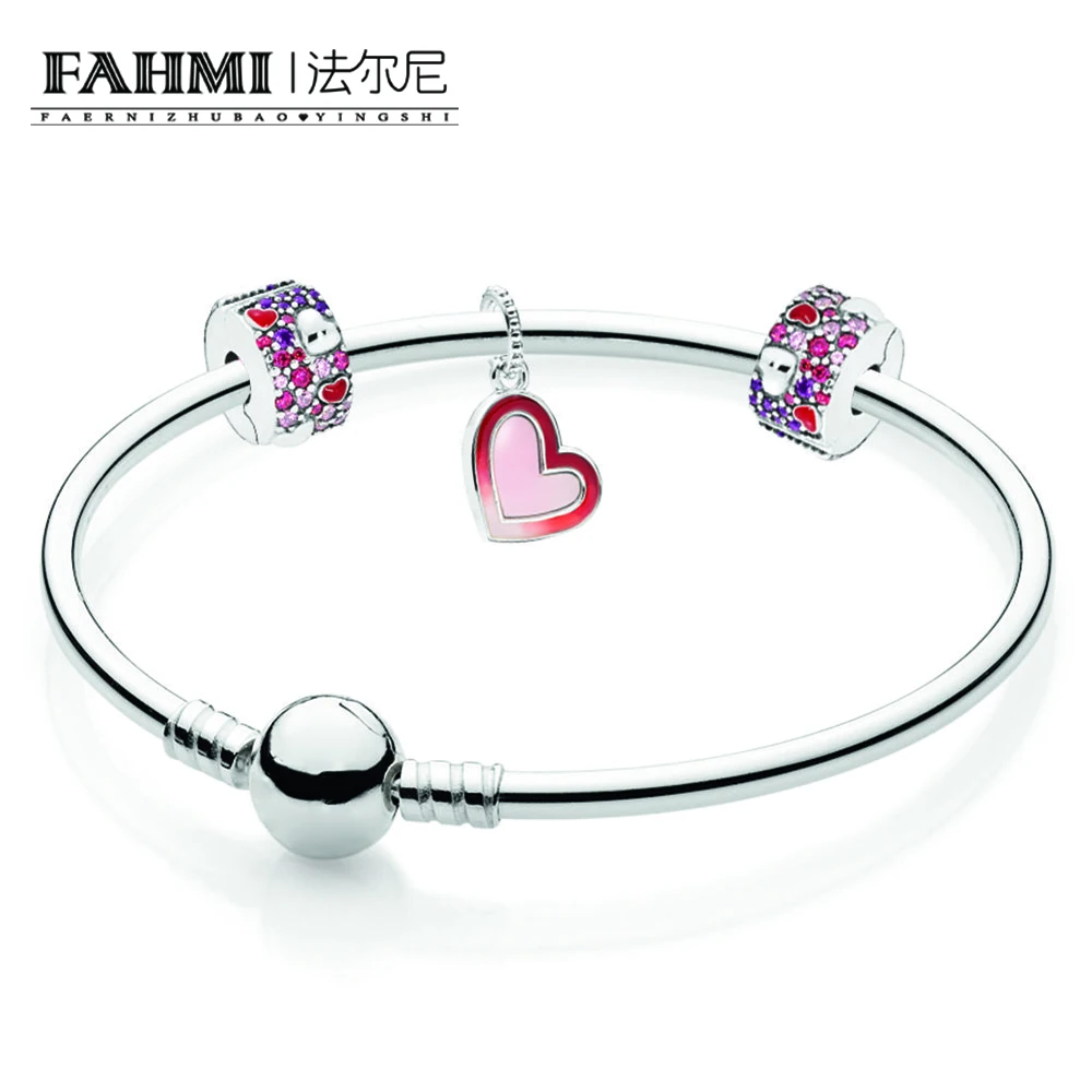 FAHMI 100% 925 Sterling Silver B801094 Shape of My Heart Bangle Gift Set2019 Valentine's Day Gift High Quality Jewelry Making
FAHMI 100% 925 Sterling Silver B801094 Shape of My Heart Bangle Gift Set2019 Valentine's Day Gift High Quality Jewelry Making