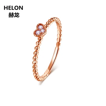 Solid 14k Rose Gold Natural Diamonds Women Ring Millgrain Heart Shape Engagement Wedding Ring Fine Jewelry Trendy
Solid 14k Rose Gold Natural Diamonds Women Ring Millgrain Heart Shape Engagement Wedding Ring Fine Jewelry Trendy
