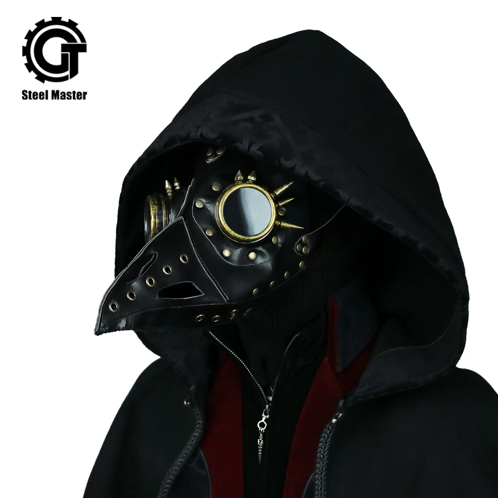 Steampunk Faux Leather Dark Doctor Masks Medieval History Death Bird Long Beak Masks Halloween Carnival Costume Mask
Steampunk Faux Leather Dark Doctor Masks Medieval History Death Bird Long Beak Masks Halloween Carnival Costume Mask