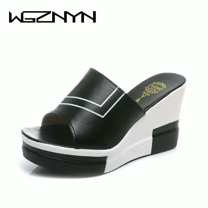 New Female Slippers Summer Shoes Woman Fashion Wear Room with All-match Muffin Bottom Slope Sexy Thick Soled Sandals Tide W208
New Female Slippers Summer Shoes Woman Fashion Wear Room with All-match Muffin Bottom Slope Sexy Thick Soled Sandals Tide W208