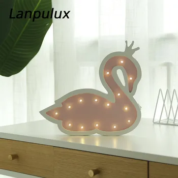 Lanpulux Swan Shape Cartoon Night Light Pink Blue Purple Bedside Table Lamp Girl Children Kids Bedroom Home Decoration Lighting
Lanpulux Swan Shape Cartoon Night Light Pink Blue Purple Bedside Table Lamp Girl Children Kids Bedroom Home Decoration Lighting