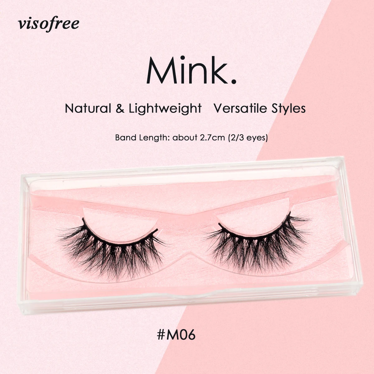 

Visofree Lashes 3D Mink Lashes Cruelty free Mink False Eyelashes Crisscross Long Handmade Mink Eyelash For Makeup faux cils M06