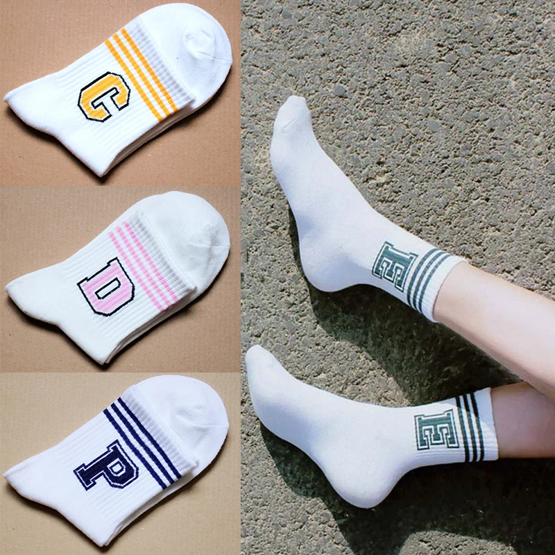 LNRRABC 1 Pair Comfortable High Quality Autumn/Winter Women Socks Stripe Socks Letter Sweat Ventilation Casual Socks
LNRRABC 1 Pair Comfortable High Quality Autumn/Winter Women Socks Stripe Socks Letter Sweat Ventilation Casual Socks