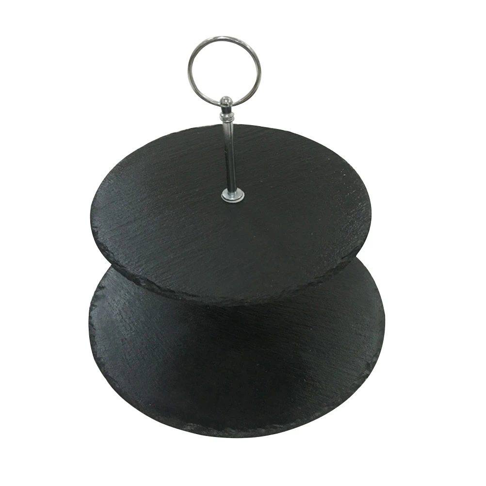 1pc Slate Two Tier Cake Stand Fruit Cupcake Dessert Food Serving Plate Dispaly Stand Holder
1pc Slate Two Tier Cake Stand Fruit Cupcake Dessert Food Serving Plate Dispaly Stand Holder
