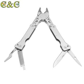 11 in 1 Pocket Multi Functional Tools Plier Wire Cutter Bottle Opener Outdoor Survival Hiking Camping Tool Stainless Steel
11 in 1 Pocket Multi Functional Tools Plier Wire Cutter Bottle Opener Outdoor Survival Hiking Camping Tool Stainless Steel