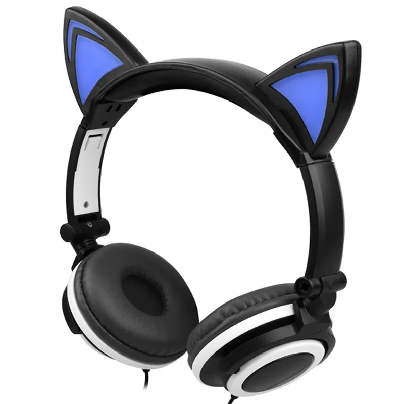 LIMSON On-ear Black Wired Stereo Foldable Kids Earphones Flashing Cat Ear Cute Headphones for Children
LIMSON On-ear Black Wired Stereo Foldable Kids Earphones Flashing Cat Ear Cute Headphones for Children