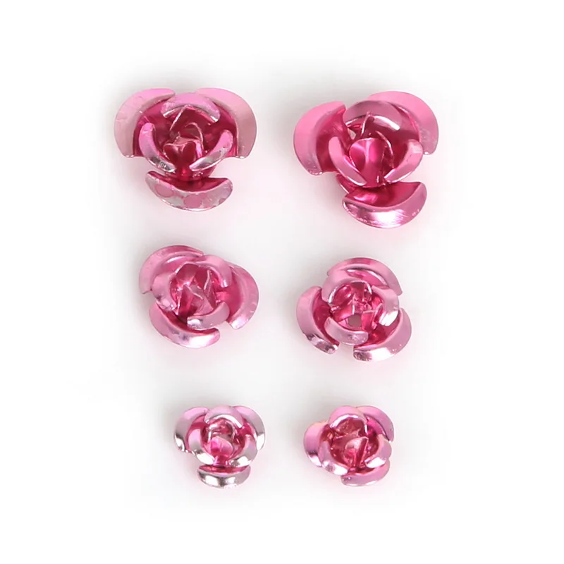 6mm/8mm/12mm wholesale 100pcs Pink Rose Flower Aluminum Jewelry Making Spacer Beads For DIY Bracelet
6mm/8mm/12mm wholesale 100pcs Pink Rose Flower Aluminum Jewelry Making Spacer Beads For DIY Bracelet