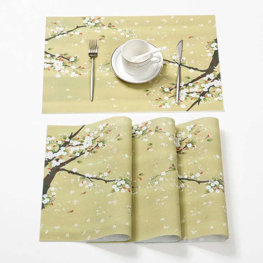 Beautiful View Japan Style Table Mats PVC Anti-stain Adiabatic Non-slip Painting Placemats Cup Coffee Pads Coaster Waterproof
Beautiful View Japan Style Table Mats PVC Anti-stain Adiabatic Non-slip Painting Placemats Cup Coffee Pads Coaster Waterproof
