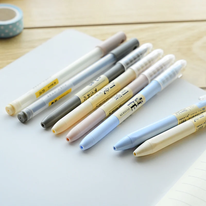 12 pcs/lot South Korea Creative stationery simple pure color press gel pen 0.5mm needle black ink Student school office supplies
12 pcs/lot South Korea Creative stationery simple pure color press gel pen 0.5mm needle black ink Student school office supplies