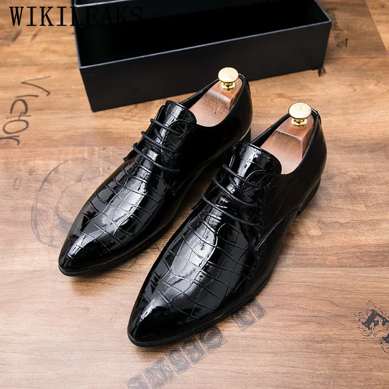Mens Dress Shoes Luxury Brand Elegant Men Shoes Classic Oxford Shoes For Men Crocodile Shoes Zapatos De Hombre De Vestir Formal
Mens Dress Shoes Luxury Brand Elegant Men Shoes Classic Oxford Shoes For Men Crocodile Shoes Zapatos De Hombre De Vestir Formal