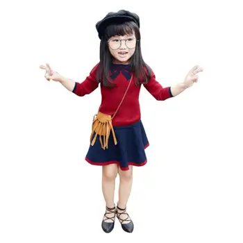 Baby Girl Clothes Toddler Kids Baby Girls Outfits Clothes Bowknot Knitted Sweater Tops+Skirt Set Children Clothing
Baby Girl Clothes Toddler Kids Baby Girls Outfits Clothes Bowknot Knitted Sweater Tops+Skirt Set Children Clothing