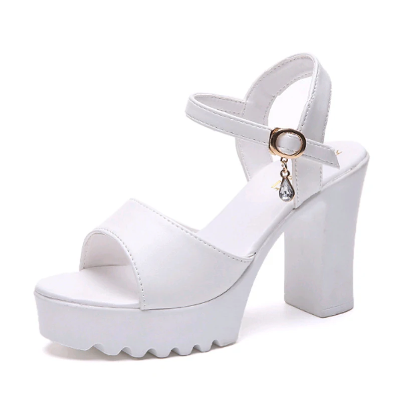 Summer New Women's Sandals Casual Wild Buckle Rhinestone High-heeled Shoes Thick with Fish mouth Pure Non-slip Wearable Sandals
Summer New Women's Sandals Casual Wild Buckle Rhinestone High-heeled Shoes Thick with Fish mouth Pure Non-slip Wearable Sandals