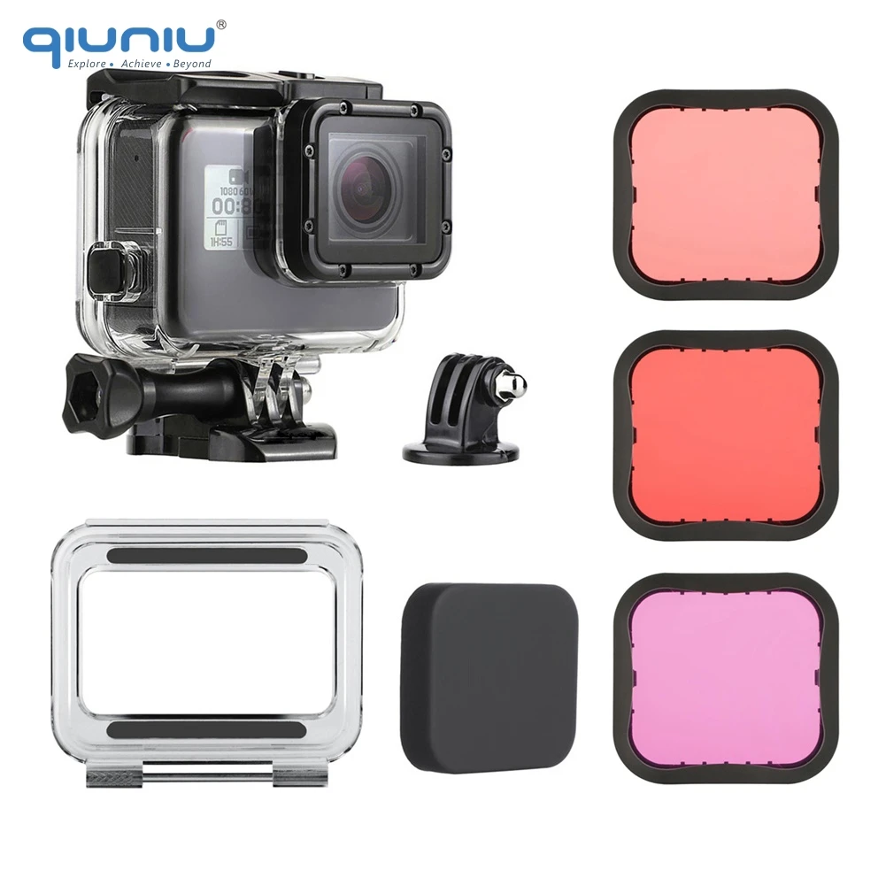 QIUNIU Underwater Waterproof Protective Dive Housing Case + Lens Filter for GoPro Hero 5 6 7 Black Super Suit Housing Accessory
QIUNIU Underwater Waterproof Protective Dive Housing Case + Lens Filter for GoPro Hero 5 6 7 Black Super Suit Housing Accessory