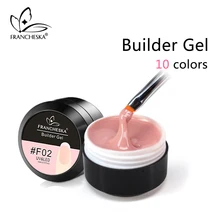 15ml Gel UV constructeur Gel acrylique constructeur Gel Camouflage Nail Art français gelée Extension 10 couleurs Oje Nagels Spulletjes Gellak(China)