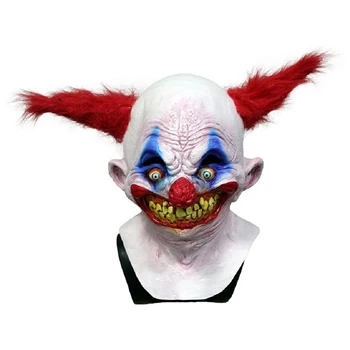 Horrible Scary Mask Party Halloween Clown Latex Mask with red hair Full Face Masks for Cosplay Costume
Horrible Scary Mask Party Halloween Clown Latex Mask with red hair Full Face Masks for Cosplay Costume