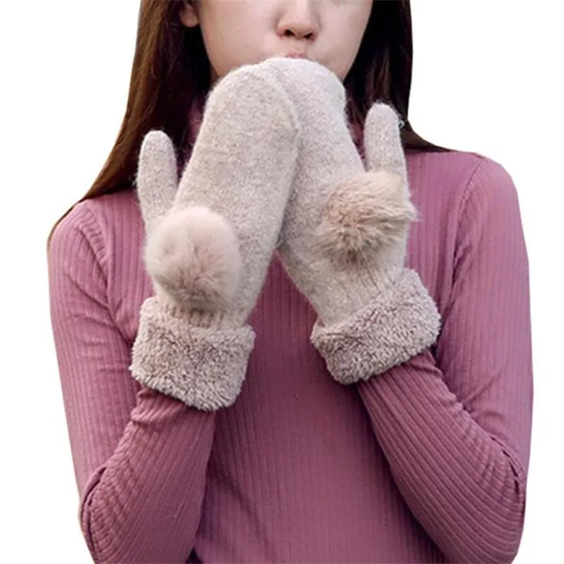 YGYEEG New Wool Gloves Winter Female Gloves Woolen Genuine Pompon Gants Femme Mittens Lady Gloves De Inverno Velvet Warm Luvas
YGYEEG New Wool Gloves Winter Female Gloves Woolen Genuine Pompon Gants Femme Mittens Lady Gloves De Inverno Velvet Warm Luvas
