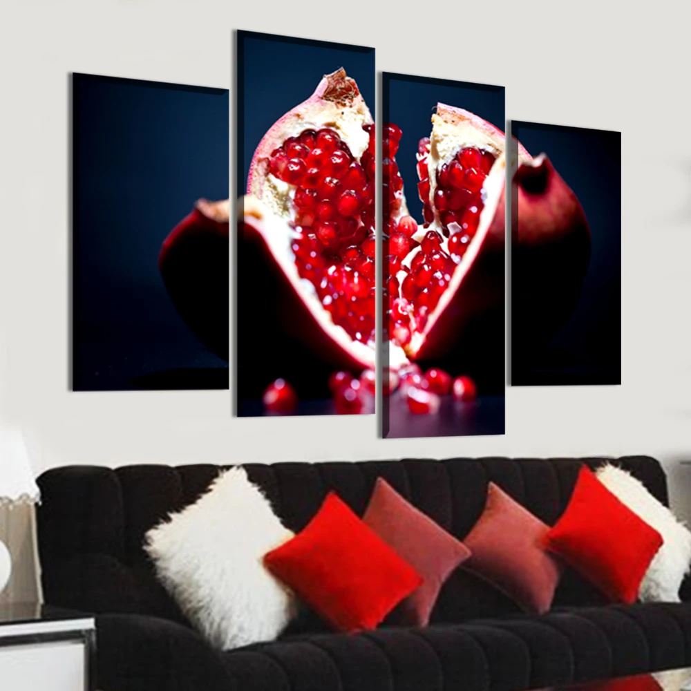 4 Panel Wall Art Pomegranate Fruits Painting For Living Room Modern Home Decor Frame Canvas Oil Pictures HD Print Posters
4 Panel Wall Art Pomegranate Fruits Painting For Living Room Modern Home Decor Frame Canvas Oil Pictures HD Print Posters