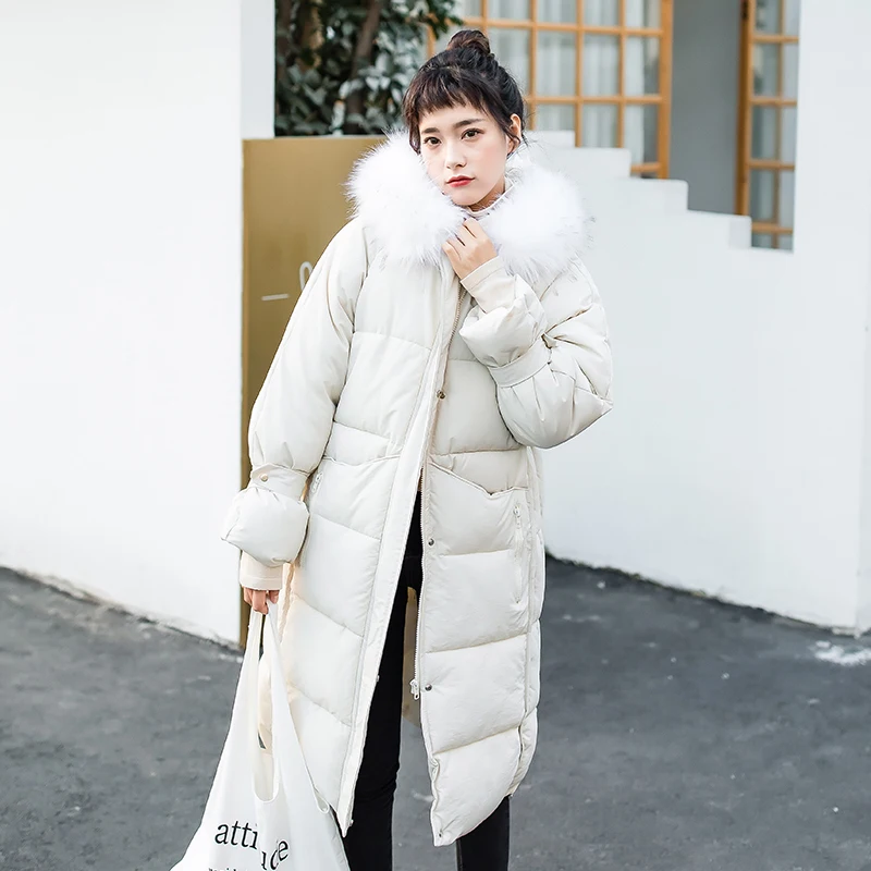Winter new cotton jacket small fresh long cotton coat with hood big fur collar winter jacket women slim longsleeve parka
Winter new cotton jacket small fresh long cotton coat with hood big fur collar winter jacket women slim longsleeve parka