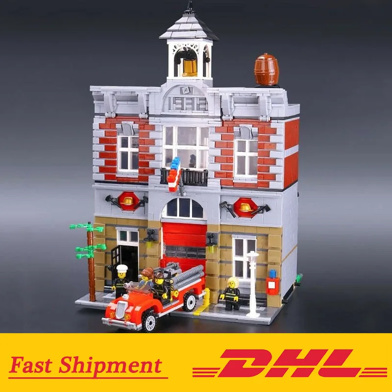 Street View Building 2313Pcs the 15004 Fire Brigade set Building Blocks Bricks Compatible with Legoings 10197 model
Street View Building 2313Pcs the 15004 Fire Brigade set Building Blocks Bricks Compatible with Legoings 10197 model