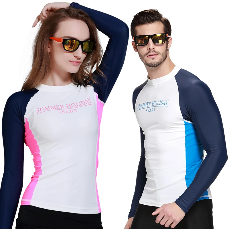 SBART 2017 summer sunscreen Long Sleeve Swim Rash Guards UPF50 Anti-UV Swimwear Shirts for Men Women Rashguard Surfing
SBART 2017 summer sunscreen Long Sleeve Swim Rash Guards UPF50 Anti-UV Swimwear Shirts for Men Women Rashguard Surfing