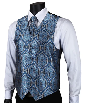 VE16 Navy Blue Paisley Top Design Wedding Men 100% Silk Waistcoat Vest Pocket Square Cufflinks Cravat Set for Suit Tuxedo
VE16 Navy Blue Paisley Top Design Wedding Men 100% Silk Waistcoat Vest Pocket Square Cufflinks Cravat Set for Suit Tuxedo