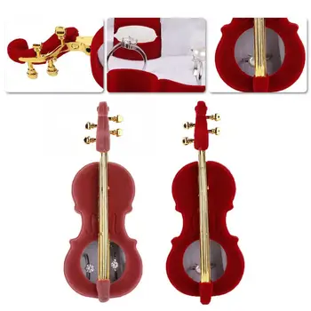 Flannel Necklace Ring Gift Box Violin Shaped Earring Locket Jewelry Storage Case Jewelry Gift Box Display Holder For Jeweler Bl
Flannel Necklace Ring Gift Box Violin Shaped Earring Locket Jewelry Storage Case Jewelry Gift Box Display Holder For Jeweler Bl