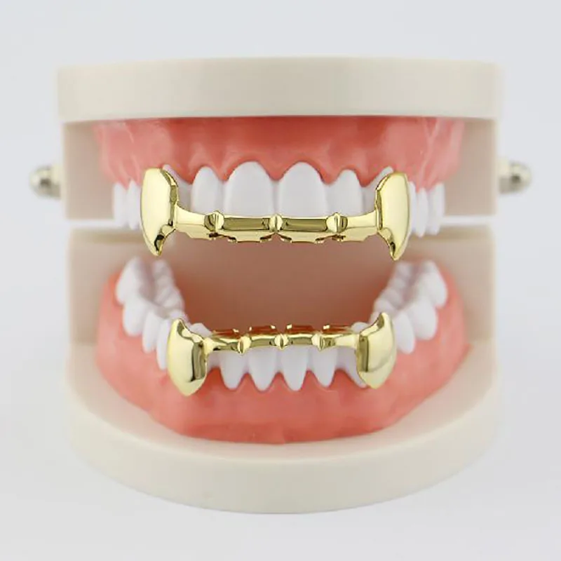 Sangdo Hip-hop Gold false teeth Plating Vampire Pointed Tooth Grillz Set False Tooth Ornament for Rapper
Sangdo Hip-hop Gold false teeth Plating Vampire Pointed Tooth Grillz Set False Tooth Ornament for Rapper