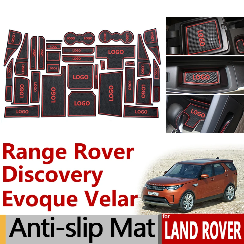Anti-Slip Rubber Gate Slot Cup Mat for Land Range Rover Sport Evoque Velar Discovery 4 5 LR4 LR5 2017 2018 Accessories Stickers
Anti-Slip Rubber Gate Slot Cup Mat for Land Range Rover Sport Evoque Velar Discovery 4 5 LR4 LR5 2017 2018 Accessories Stickers