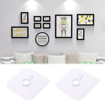 2PCS Seamless Strong Self Adhesive Hook Holder Wall Hanger Hanging kits For Photo Frame Painting Picture Poster Clock No Drill
2PCS Seamless Strong Self Adhesive Hook Holder Wall Hanger Hanging kits For Photo Frame Painting Picture Poster Clock No Drill
