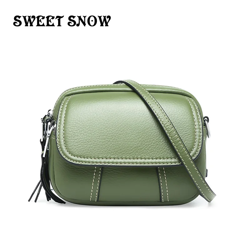 SWEET SNOW 2019 Real Leather Bags For Women Brand Luxury Handbag Cow Female Genuine Crossbody Evening Bag | Багаж и сумки