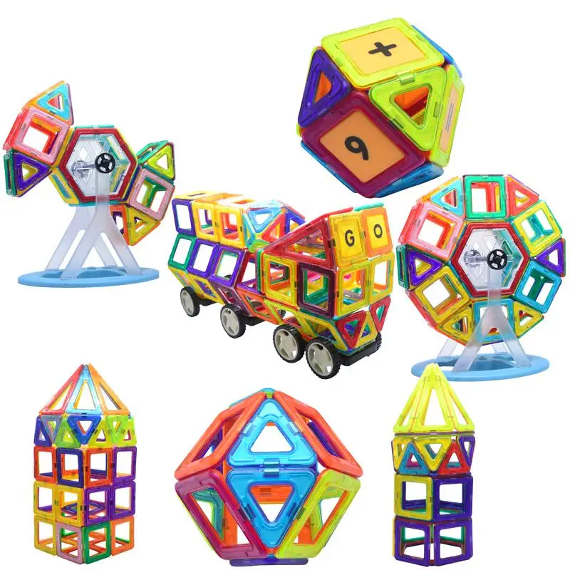 Magnetic Plastic Building Blocks Car Model
