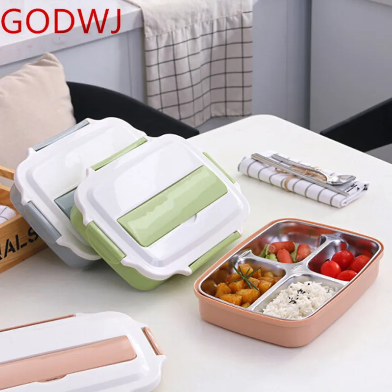 GODWJ Student Double Layer Microwavable Lunch Box 304 Stainless Steel Picnic Food Container Portable Food Storage Box Tableware
GODWJ Student Double Layer Microwavable Lunch Box 304 Stainless Steel Picnic Food Container Portable Food Storage Box Tableware