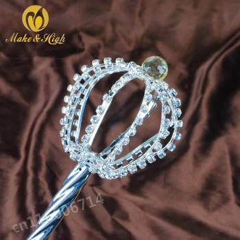 Beauty Pageant Crystal Scepter Wand Handmade King Queen Sceptre Staff Wedding Prom Party Costumes Accessories Handheld Prop 48cm
Beauty Pageant Crystal Scepter Wand Handmade King Queen Sceptre Staff Wedding Prom Party Costumes Accessories Handheld Prop 48cm