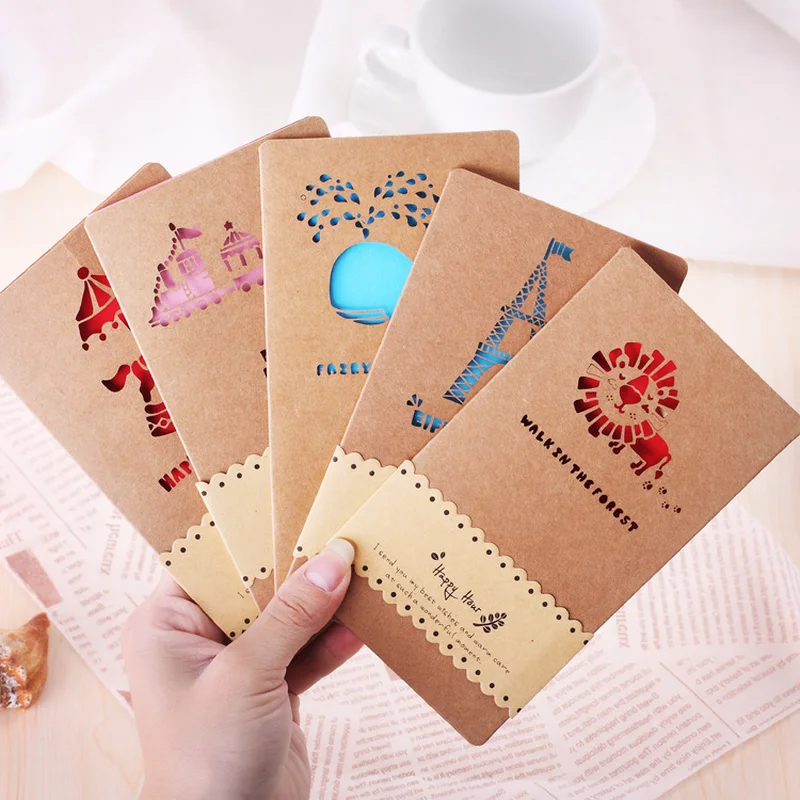 2pcs Hollow Kraft Paper Greeting Cards Horse Whale Lion Tower Cafe Pattern Invitations Wedding Birthday Party Favors Gift Decors
2pcs Hollow Kraft Paper Greeting Cards Horse Whale Lion Tower Cafe Pattern Invitations Wedding Birthday Party Favors Gift Decors