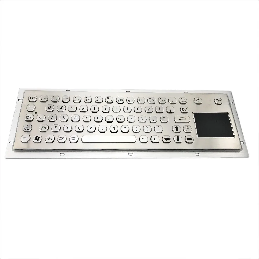 66 keys buttons Hexagon keycap waterproof metal kiosk stainless steel panel keyboard with touchpad or black electroplated color
66 keys buttons Hexagon keycap waterproof metal kiosk stainless steel panel keyboard with touchpad or black electroplated color