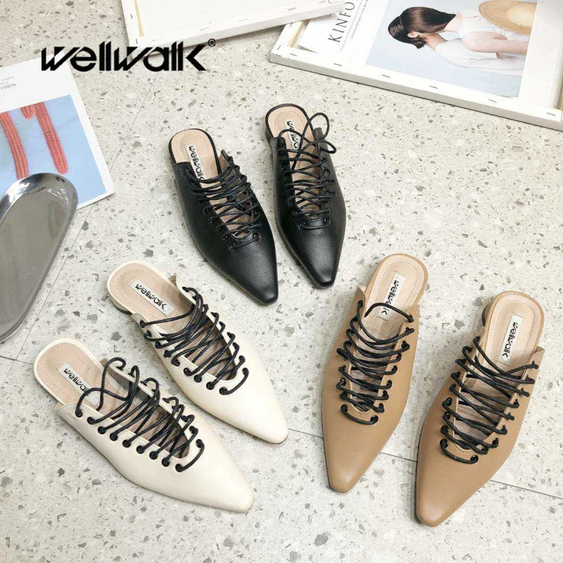 Wellwalk Mules Shoes Women Flat Slipper Ladies Unicorn Open Back Casual Shoes Pointed Toe Slides Cross-Tie Female loafers Sexy
Wellwalk Mules Shoes Women Flat Slipper Ladies Unicorn Open Back Casual Shoes Pointed Toe Slides Cross-Tie Female loafers Sexy