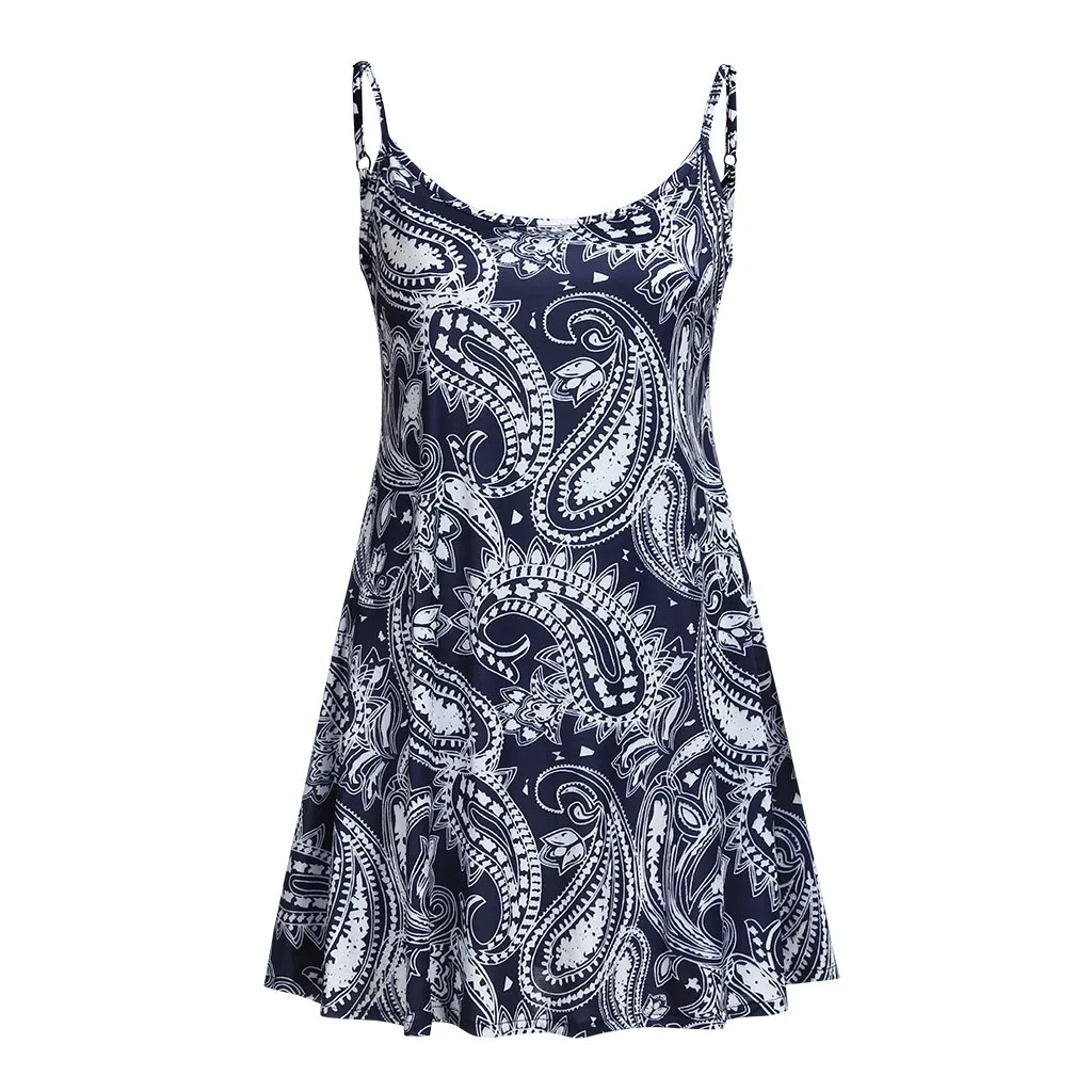 JAYCOSIN Women's Clothing Sexy Printed Sling Sleeveless O-Neck Dress Ladies Boho Vintage Loose Camisole Summer Mini Dress 2019
JAYCOSIN Women's Clothing Sexy Printed Sling Sleeveless O-Neck Dress Ladies Boho Vintage Loose Camisole Summer Mini Dress 2019