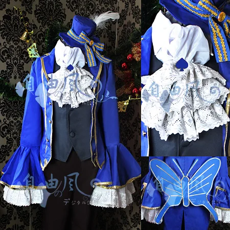 VOCALOID Alice in Musicland Kaito Cosplay Costume Halloween Outfit Shirt+Tie+Vest+Coat+Pants+Hat Custom-made
VOCALOID Alice in Musicland Kaito Cosplay Costume Halloween Outfit Shirt+Tie+Vest+Coat+Pants+Hat Custom-made