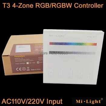Mi.Light T3 4-Zone RGB / RGBW Smart Touch Panel Remote Controller AC110V or AC220V Wall Mount 2.4G Wireless as FUT095 FUT096
Mi.Light T3 4-Zone RGB / RGBW Smart Touch Panel Remote Controller AC110V or AC220V Wall Mount 2.4G Wireless as FUT095 FUT096