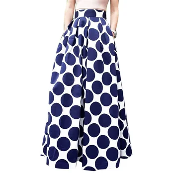 Vintage Polka Dots Long Maxi Skirt Women With Pocket High Waist Evening Party Maxi Skirt Casual Elegant Pleated Skirt Falda
Vintage Polka Dots Long Maxi Skirt Women With Pocket High Waist Evening Party Maxi Skirt Casual Elegant Pleated Skirt Falda