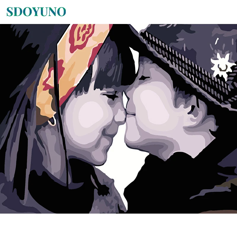 SDOYUNO DIY Painting By Numbers Kiss Figure Digtal Painting Ready Frame 60x75cm pictures by numbers Home Decor Wall Art For Gift
SDOYUNO DIY Painting By Numbers Kiss Figure Digtal Painting Ready Frame 60x75cm pictures by numbers Home Decor Wall Art For Gift