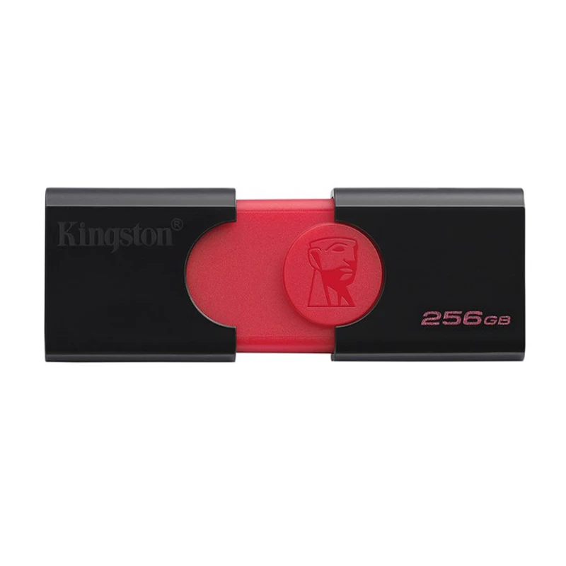 

Kingston Technology DataTraveler 106, 256GB Unidades Flash USB 3.0 (3.1 Gen 1), Conector USB Tipo A, Deslizar, Negro, Rojo