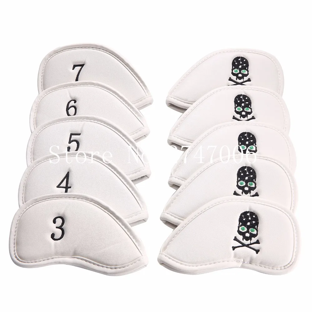 10Pcs Golf Club Iron Headcover Head Covers Slap-up Pu With Skull Number Golf Protection Set Embroidered Iron Club Covers White
10Pcs Golf Club Iron Headcover Head Covers Slap-up Pu With Skull Number Golf Protection Set Embroidered Iron Club Covers White